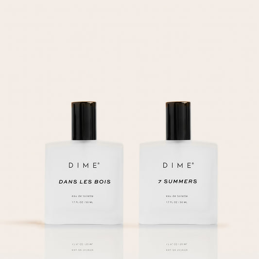 DIME Beauty Signature Fragrance Duo   Includes 7 Summers and Dans Les Bois